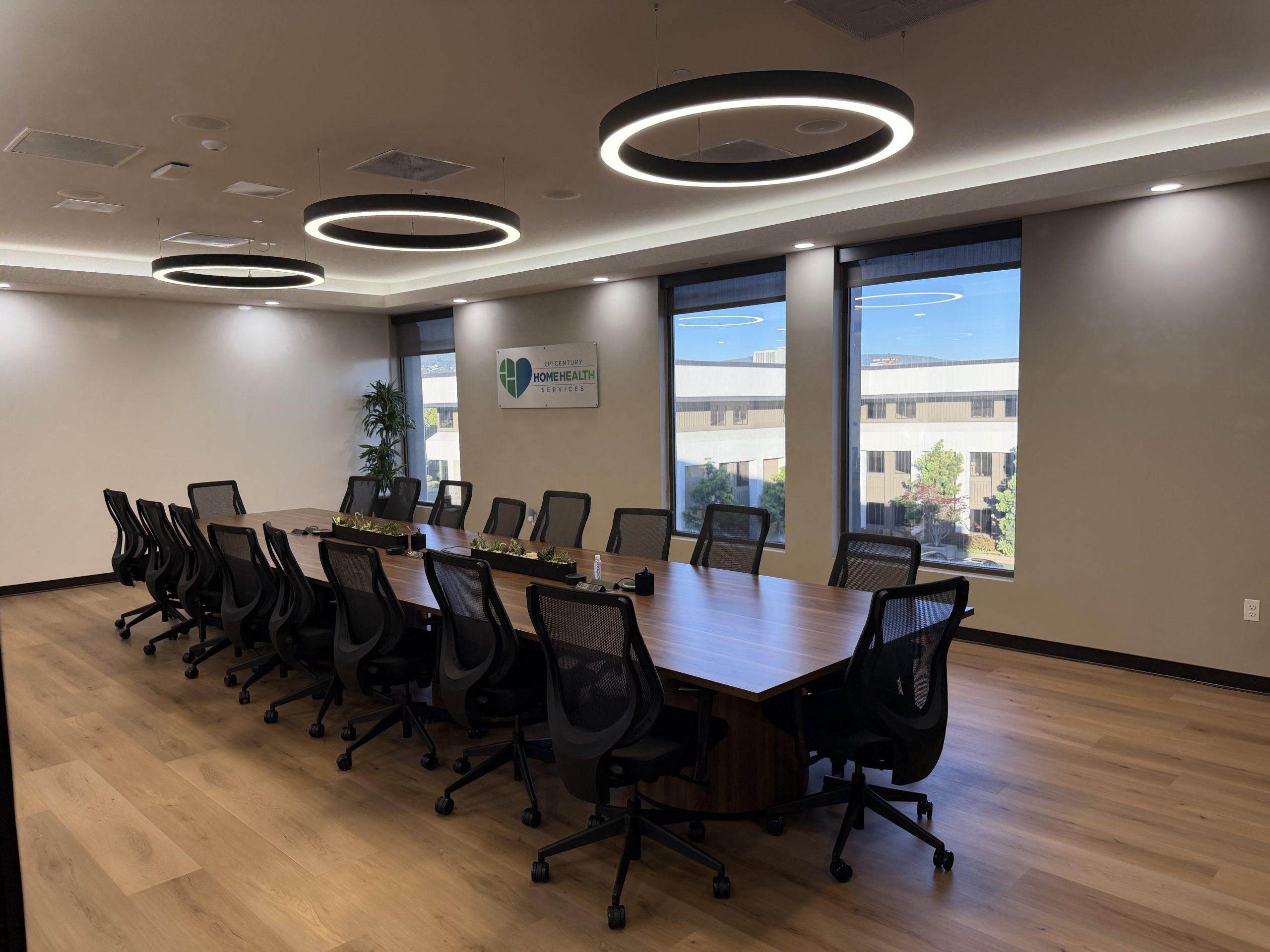 Commercial office tenant improvement with lighting — 21st Century Home Health