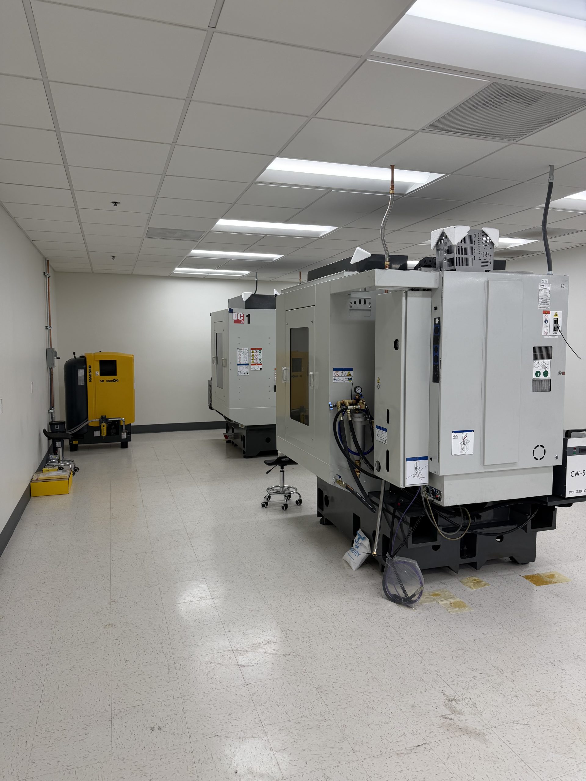 Industrial CNC machine room electrical installation — Danforth Electric